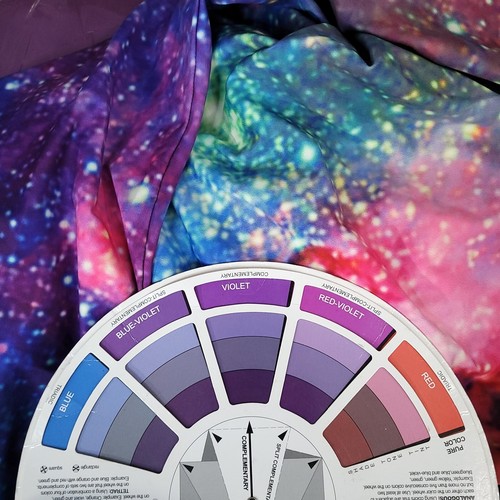 Girls Dress Galaxy Print All Over Midi Flare Pullover Long Sleeve Actual Size 12 - Picture 7 of 8