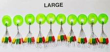 60 Large column Fishing Rubber Float Bobber Stops Pitch Sinker Brand new USA