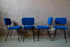 Série lot de 4 chaises d’André Simard pour Airborne design moderniste midcentury