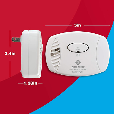 new $45 FIRST ALERT Plug-In Carbon Monoxide Detector with Battery Backup