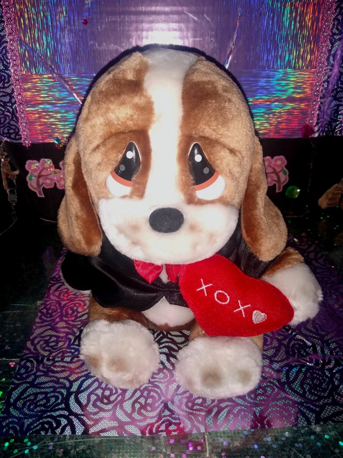 🦄George Valentino Saint Valentino veste smoking chien beagle coeur rouge 10