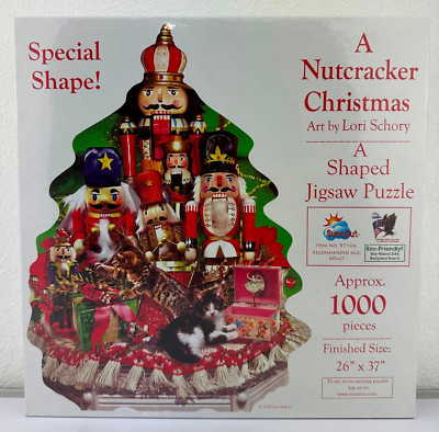2020 Sunsout ''A NUTCRACKER CHRISTMAS'' New and Sealed. 1000 Piece Puzzle. Shaped