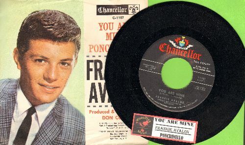 Avalon Frankie You Are Mine Ponchinello Vinyl 45 RPM Free Shipping