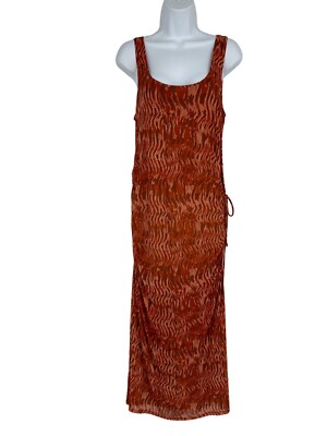House of Harlow 1960 Strappy Square Neck Side Cutout Maxi Dress Size L |  eBay