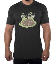 Thankful Baby Deer Men's Shirts, Funny Men's Tees, Thanksgiving Shirts for Men 