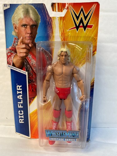 Neu Ovp WWE Ric Flair Mattel Ringen Figur Basic Serie 48 Wrestlemania Heritage