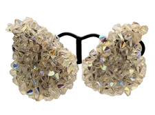 Costume Jewelry Crystal Beaded Clip-On Earrings Set