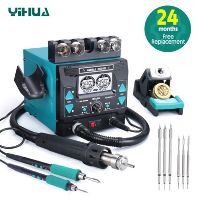 YIHUA 992D-III Digitale 1100W Heißluftpistole Entlötstation 120W C245 Lötstation