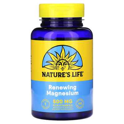 Nature's Life, Magnesium, 500 mg, 100 Kapseln