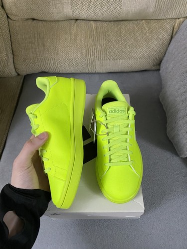Adidas Urban Court Neon Green Trainers Shoes BNIB Size 3.5uk Women’s IF4093 - Picture 9 of 19