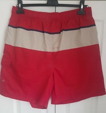 Authentic Clothing Company Mens Red Swimshorts XL. Used. Elasticated Waist. 