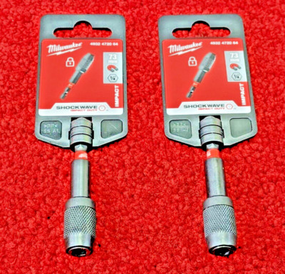 Original Milwaukee SHOCKWAVE Impact Rated 73mm Locking Bithalter Schlagschrauber