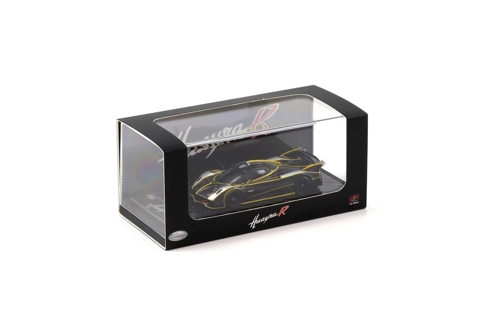 1:64 Modelli LCD Pagani Huayra R Nero Carbonio/ Argento LCD64028-BS - Immagine 3 di 3