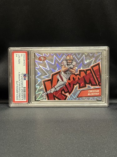 Christian McCaffrey #6 2023 Panini Absolute Kaboom Horizontal card