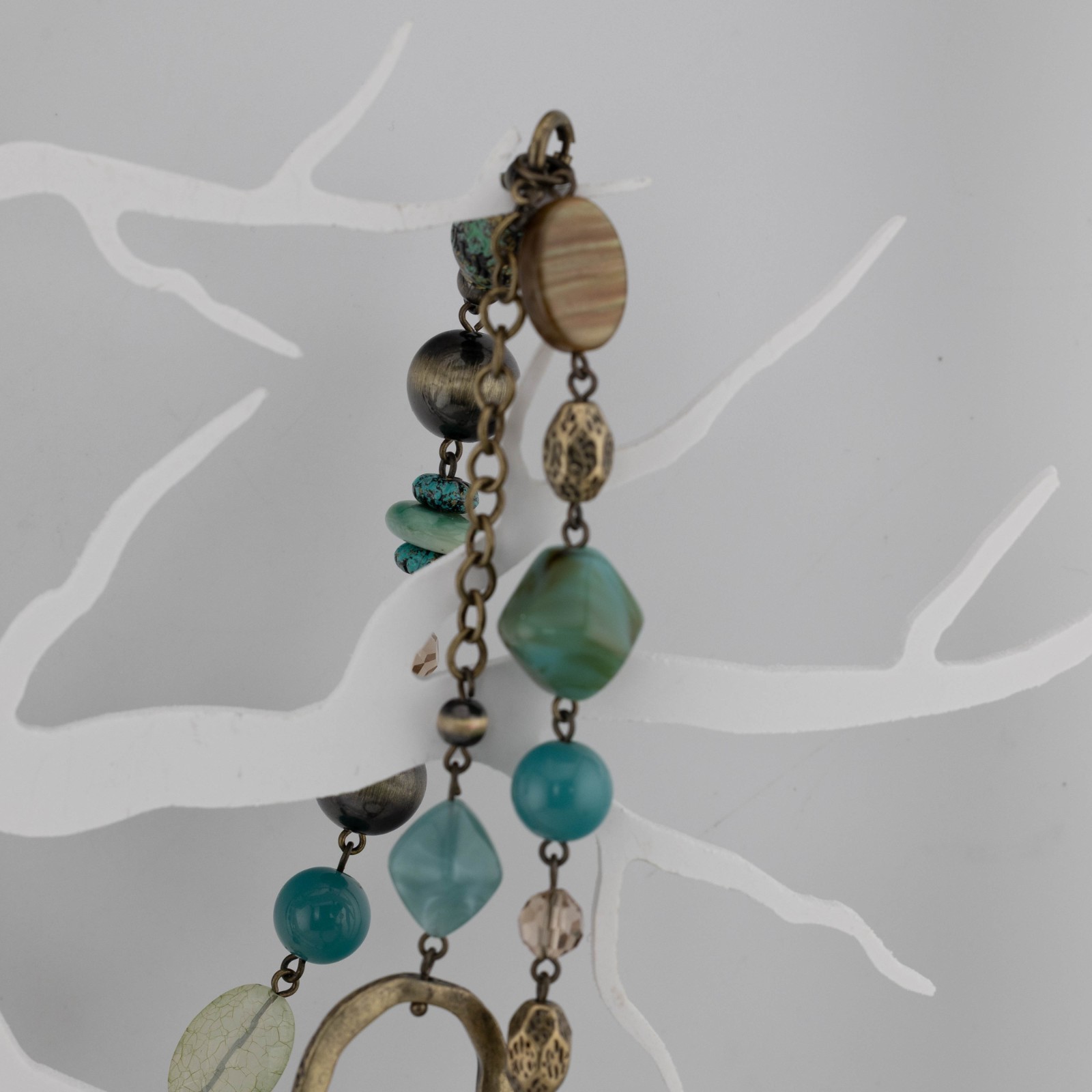 Multi-Strand Statement Boho Necklace 32" - image 5