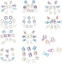 100 pcs Cute Paper Clips, Metal Bookmark Folder Pin Memo Clamp Planner Clip for