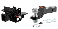 CURT Trailer Hitch Class 3 Tow Kit, 2in Ball Mount, Hitch Lock, Pin & Clip 13072