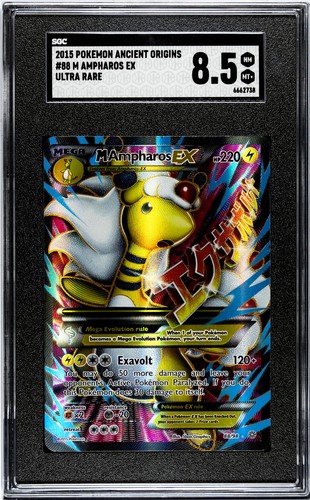 M Ampharos-EX graded SGC 8.5 for sale on eBay