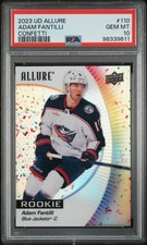 2023 UD ALLURE CONFETTI #110 ADAM FANTILLI PSA 10