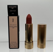 Gucci Rouge A Levres Mat Lipstick Lip Colour Matte Janet Rust 505 NEW W/BOX