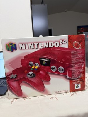 Nintendo 64 N64 Watermelon Red Funtastic Series Console in Box READ DESCRIPTION 