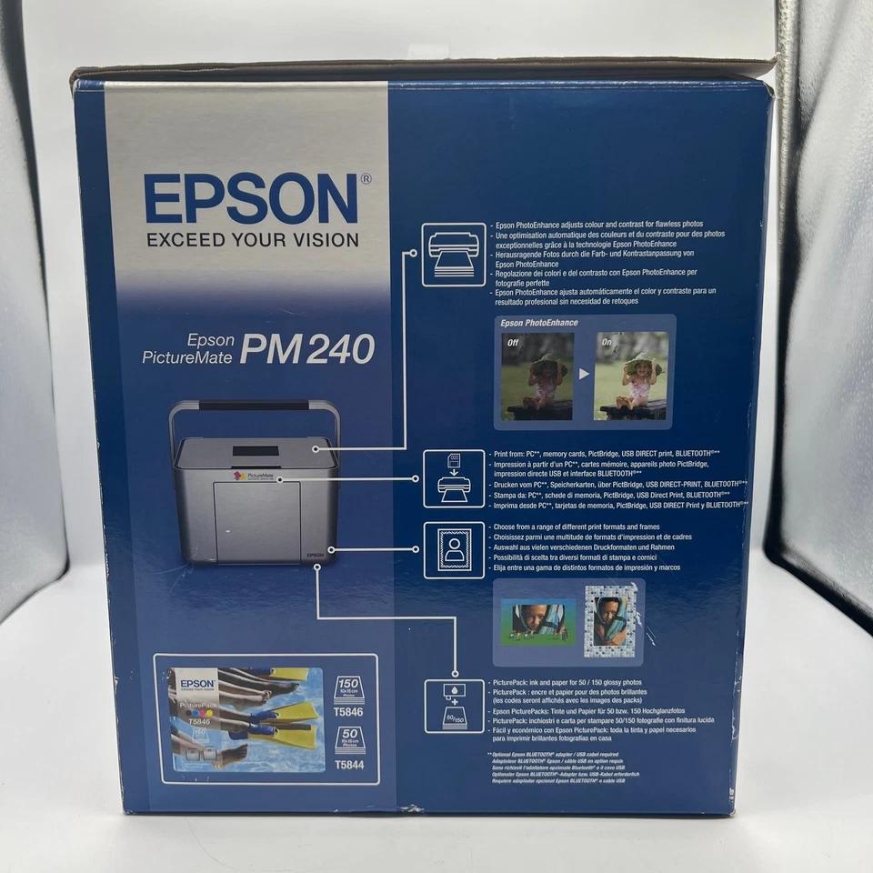 Epson PictureMate PM240 Photo Printer with PhotoEnhance Technology - Image 3 of 4