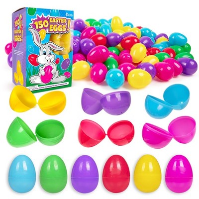 Giraffe 150 Pack Fillable Easter Eggs Bulk   Multi Color Empty Plastic Eggs f...