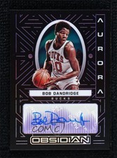 2021-22 Obsidian Aurora Electric Etch Purple 22/75 Bob Dandridge Auto HOF 13e3