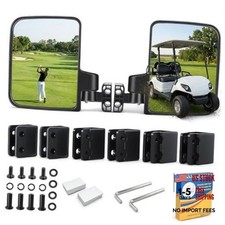 Golf Cart Side Mirrors Universal No Drilling for Yamaha, Club Car, EZGO