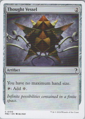 Thought Vessel (White Border) C Mystery Booster 2 100 NM