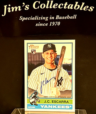 2025 Topps Heritage High Number J.C. Escarra RC Real One Auto #ROA-JE Yankees