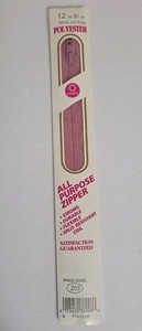 Coates 12in Dk Old Rose Polyester All Purpose Zipper Z03