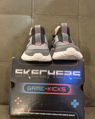Skechers Game Kicks Depth Charge 2.0 Techno Pointz Kids Shoes Size 11   Gray/Mul