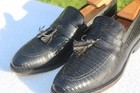 Allen Edmonds Clayton Exotic Lizard Leather Tassel Loafers 10 A IN PRISTINE COND — photo 6