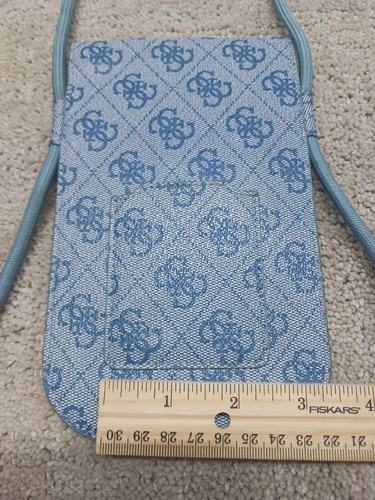 Guess Bandolera Bolso de Hombro Cartera Azul Snap Mini Ajustable - Imagen 19 de 21
