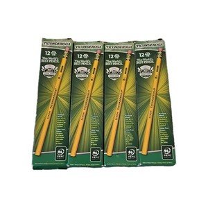 Lot of 4 Boxes Dixon Ticonderoga Cedar Wood Pencil Number 2 World's Best Pencil 