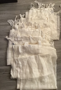 5 Restoration Hardware baby & child linen curtain panels or bed canopy panels