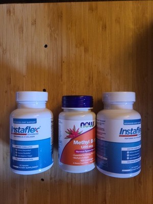  3 Lot Now Foods Methyl B-12 100 ct & Advanced Joint Support 60 ct Exp Feb 2027