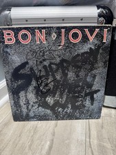 Bon Jovi Slippery When Wet 1986 Vinyl LP Record -autographed By Jon And Richie