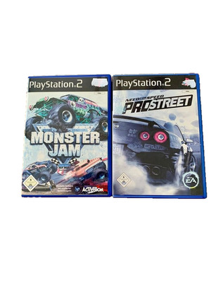 Need for Speed Pro Street + Monster Jam -2 x  Playstation 2