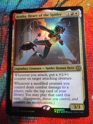FOIL Araña, Heart of the Spider - Spider-Man - NM - MTG - Magic: The Gathering