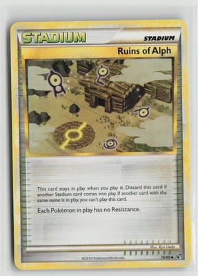 Ruins of Alph 76/90 Uncommon HGSS Undaunted Pokemon Moderately Played