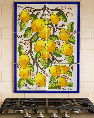 12'' x 18'' Ceramic Tile Mural Backsplash Kitchen Wall Mosaic Deco Hand Painted