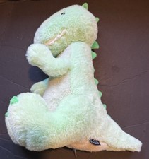 FAO Schwarz Green Dinosaur Plush 13" Very Soft Stuffed Animal Toy