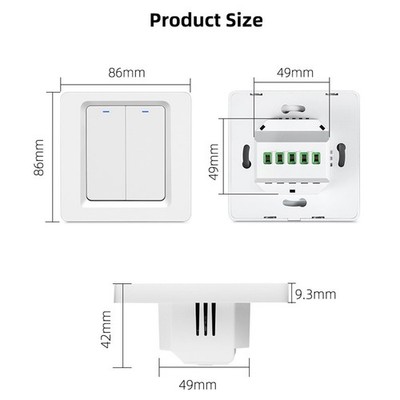 Smart Home Lighting Solution For ZigBee Key Switch 600W Voice Activated