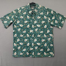 vtg Reyn Spooner Hawaiian Button Down Shirt Reverse Print Aloha Floral Size XXL