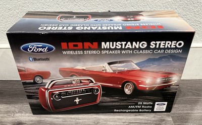 ION Mustang Stereo Wireless Rechargeable Bluetooth Speaker Radio