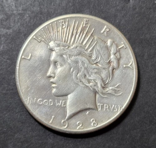 1928 Peace Dollar – VF - Cleaned