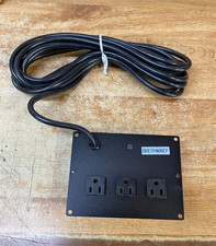 Bretford E-Series 3 Outlet Under-Table Mount Power Supply Strip - 10 Amps 125 V