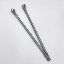 LR DEFENDER up to 200TDi HDG Slam Panel PAIR Bracer Arm Non AC YRM159B